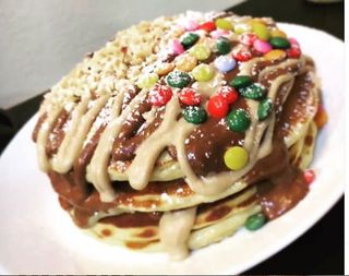 Pancake Nutella, smarties