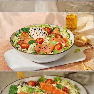 SALADA SALMÃO E BULGUR