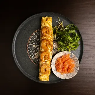 Omletă cu creveți