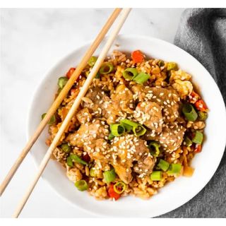 Chilli Garlic Fried Rice with Pork