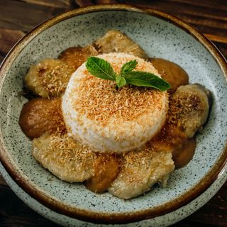 Panna Cotta de Coco e Banana