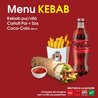 Meniu kebab de pui mare