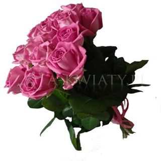 Bukiet 9 róż rózowe