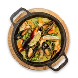 Соте з морепродуктів у вершково-шафрановому соусі (260 г)