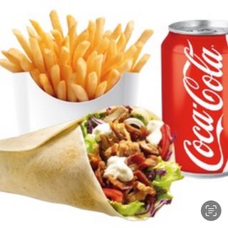 Menú Dürum con patata y bebida lata gratis