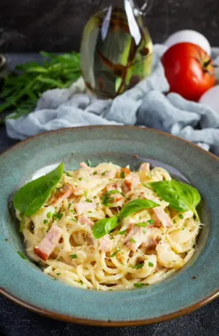 Pasta sa pesto sosom