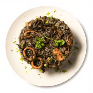 Arròs negre amb calamars