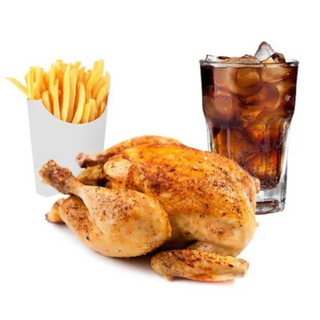 Menú pollo asado entero