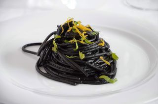 Espagueti Negro Con Gambas