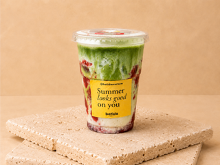 Strawberry matcha cloud