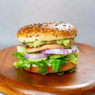 Salmon Philling burger