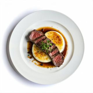 Milanese di manzo con sformatino di patate