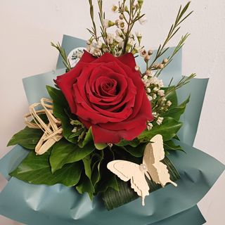 Buket - 1 ruža crvena 