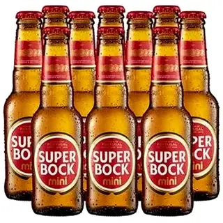 Super Bock Mini Garrafa Cerveja De Portugal 200ml (1*12 Pack)
