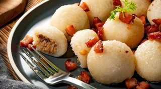 Pyzy z okrasą (półtorej porcji)