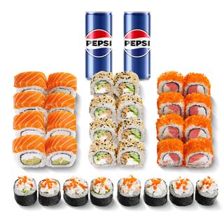 Взумі сет + Pepsi 2 х 0,33 м/б