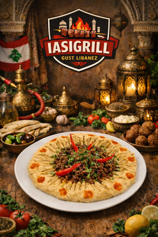 Humus cu carne de vita