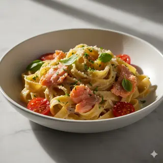 Tagliatelle Al Salmone