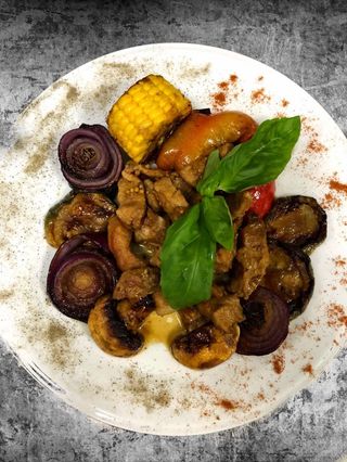 Свинини з овочами-гриль (120/150г) 