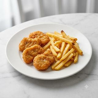 Menú Infantil Nuggets (6 Uds.)