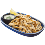 Пържени филенца Гаврос със средиземноморски сос (180г)