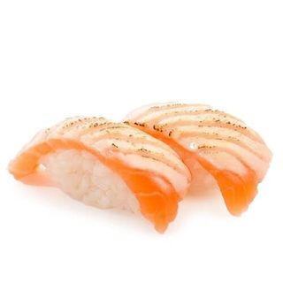 Nigiri de salmón flameada (2p)