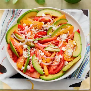 Avocado Garden Salad With Queso Fresco