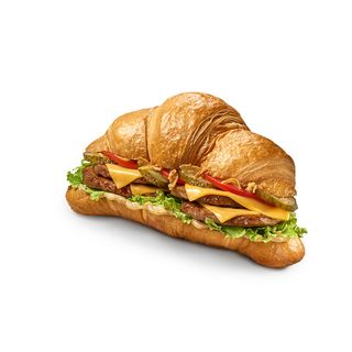 Круасан Дабл Чизбургер з соусом Гострим (325г)