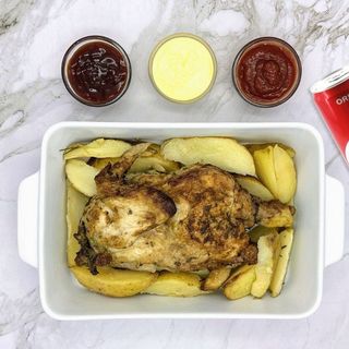 Menù pollo arrosto