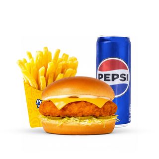 MENIU CHICKEN CHEESY BURGER