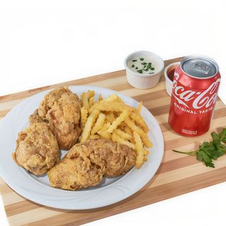 Menú Pollo Frito Individual