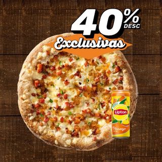 Pizza Exclusiva + Bebida 33cl