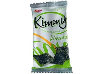 Норі снек з васабі Kimmy Seasoned Seaweed Wasabi DONGWON (2,7g)