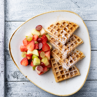 Classic Belgian Waffle with fruits