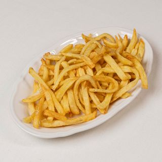 Patatas fritas finas al momento