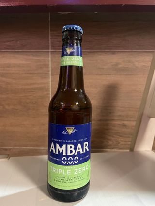 Cerveza Ámbar Triple Zero (330 ml.)