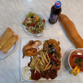 Menu Complet 1/4 Poulet Rôti