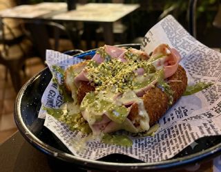 Crocchette mortadella e pistacchio