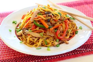 30. Tallarines con verduras