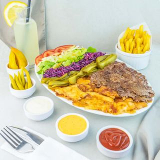 Meniu farfurie mare amestec