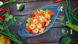 Креветки в лимонном соусе (400г)