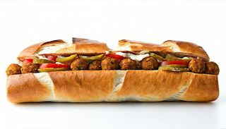 Panino super fatto bene falafel