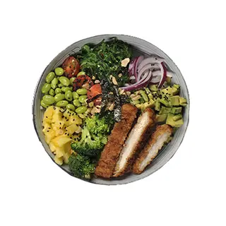 153. Poke de pollo teriyaki