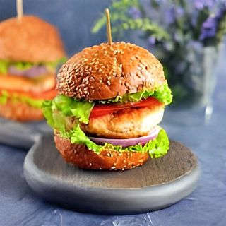 Бургер "Стейк" с курицей