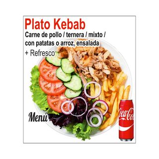 Menú Plato Kebab