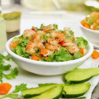 12- Ensalada Con Gambas