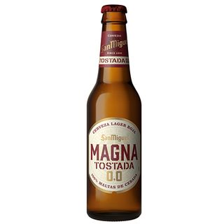 Cerveza San Miguel Magna 0.0 Tostada Botella 33cl.