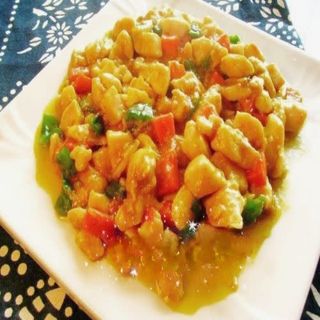 64.  Pollo al curry amarillo estilo China