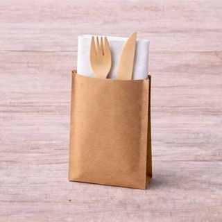 Kit di posate: forchetta, coltello e tovagliolo