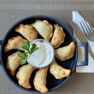 Smażone pierogi z kapustą 